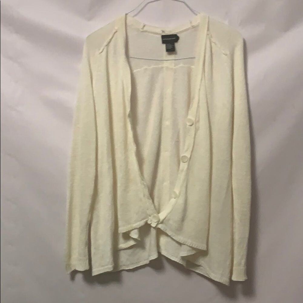 CENTRAL PARK‎ WEST 100% LINEN SWEATER SZ S